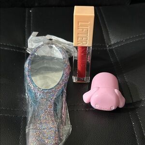 Bundle Lifter Gloss in Red , brush & lip gloss.